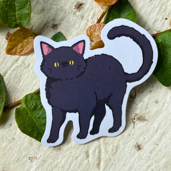 Sticker Gato negro