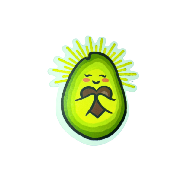 Sticker Aguacate con corazón