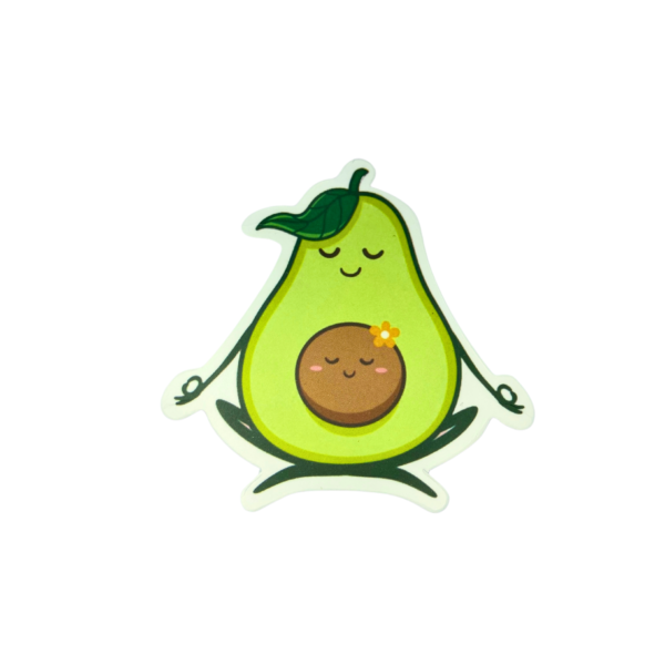 Sticker Aguacate Yoga