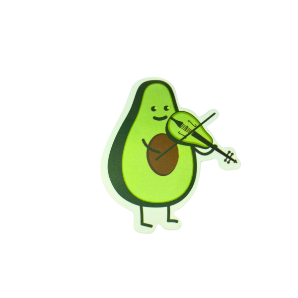 Sticker Aguacate Violinista