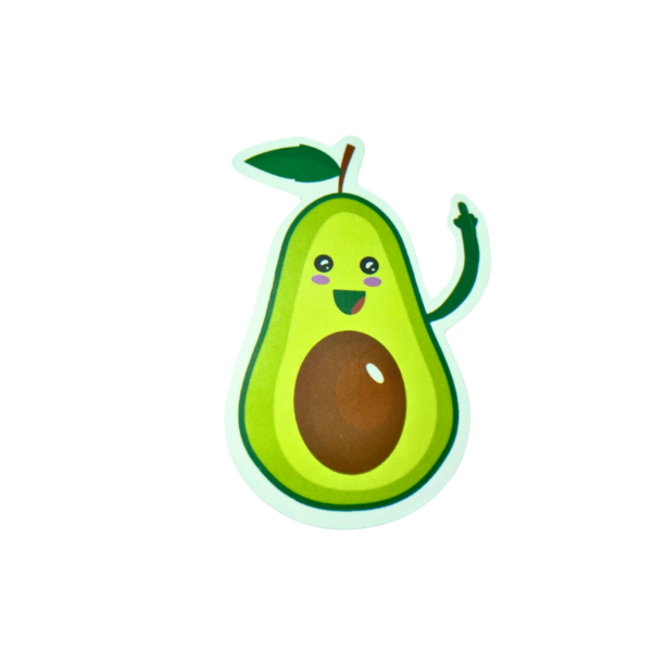 Sticker Aguacate sacando dedo