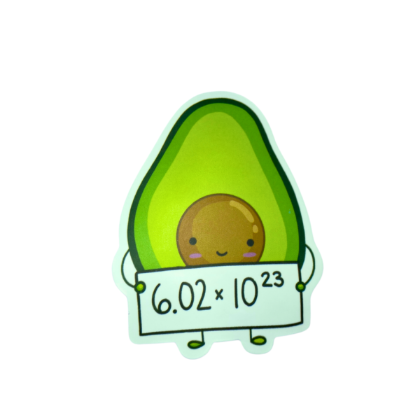 Sticker Aguacate Matemático