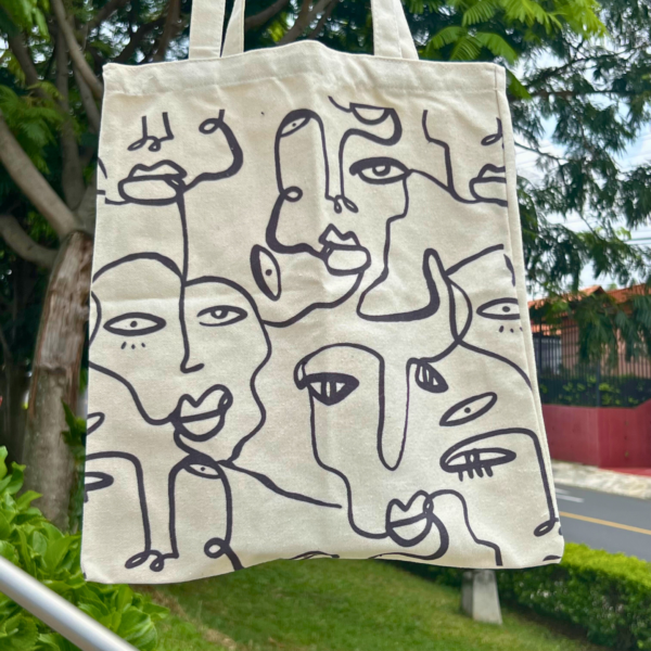 Tote Bag Rostros en silueta