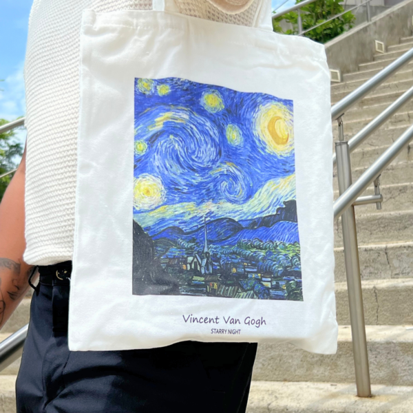 Tote Bag Noche Estrellada de Van Gogh - Imagen 2